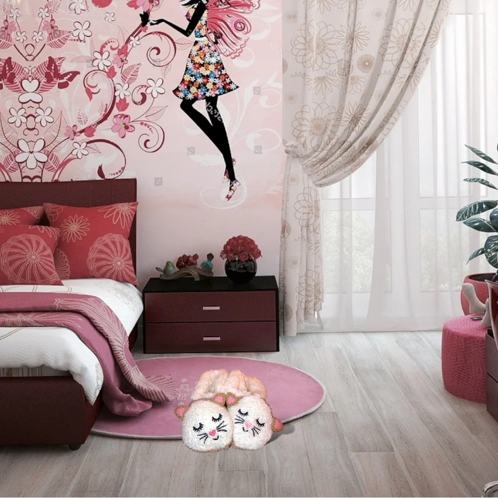 🆕NWT🎁Kids Fuzzy Kitty Slippers - Picture 8 of 15